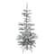 6.5ft Unlit Slim Flocked Noble Fir Artificial Christmas Tree